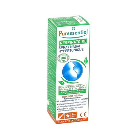 Puressentiel Respiratoire Spray Nasal Hypertonique Spray De Ml La