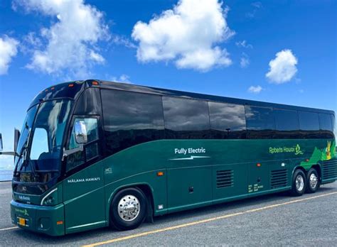 Mci Delivers Zero Emission J Charge Coaches To Roberts Hawaii