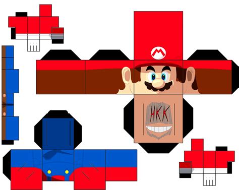 Mario Paper Toy Free Printable Papercraft Templates