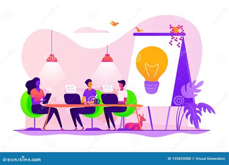 Coworking Concept Vector Illustration Stock Vector Illustration Of