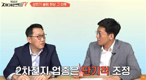 2차전지 주식 당분간 쉬어갈 때 더 오를 ‘이 주식 자이앤트tv