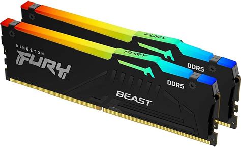 Kingston Fury Beast 32GB (2x16 GB Kit) DDR5 Desktop Memory, 6000MT/s ...