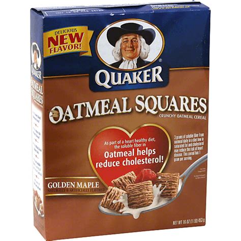 Quaker Oatmeal Squares Golden Maple Cereal Priceless Foods