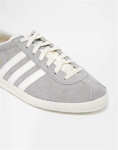 Lyst Adidas Originals Gazelle Og Solid Grey Trainers In Gray