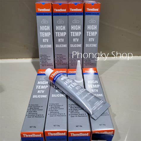 Jual Threebond Lem Paking Grey High Temp Rtv Silicone Abu Abu Gr