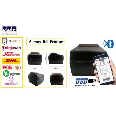 Thermal Printer A6 Bluetooth Rongta RP410 Shopee Air Waybill Printer