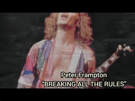 PETER FRAMPTON BREAKING ALL THE RULES 1981 HD YouTube