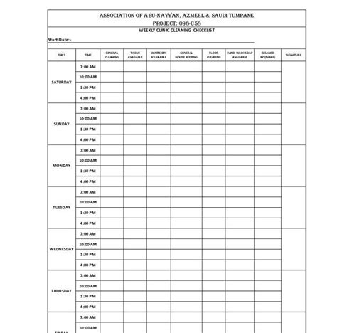 Contoh Ceklist Kebersihan Toilet Contoh Box