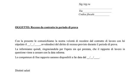 Esempio Lettera Dimissioni Periodo Di Prova Hot Sex Picture