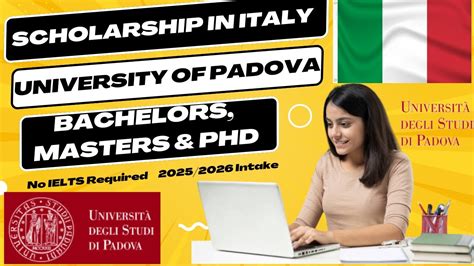 University Of Padova Application Process No Ielts Scholarships