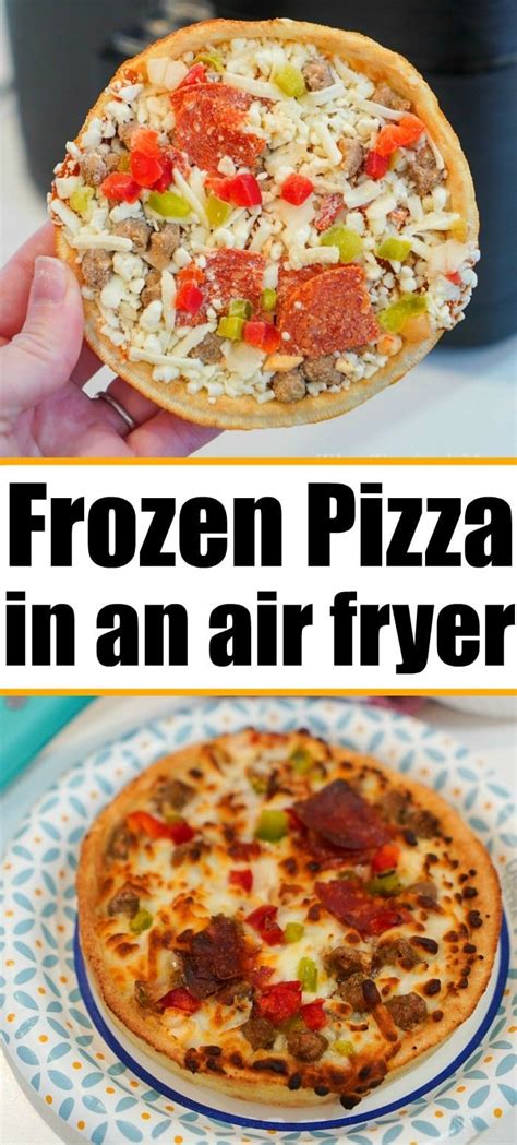 Frozen Pizza In Air Fryer Or Ninja Foodi Works Great Crispy Crust With Melted Cheese And