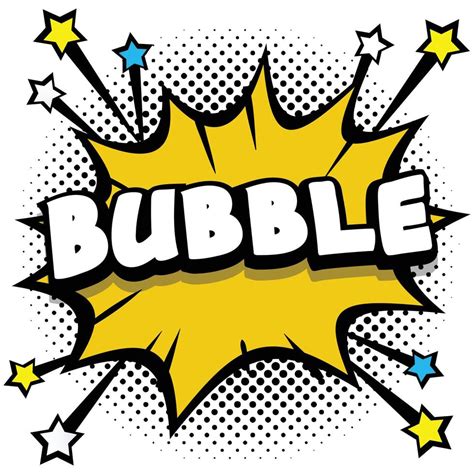 Bubble Pop Art Comic Speech Bubbles Book Sound Effects 12870918 Vector