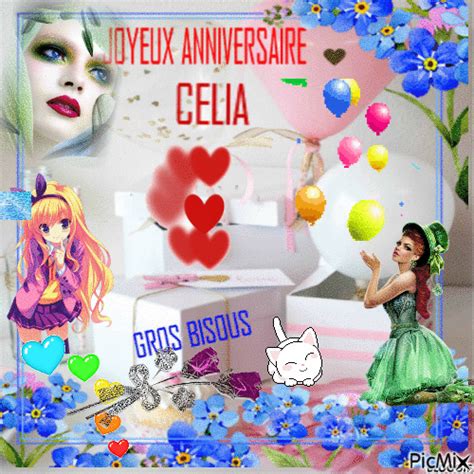 Joyeux Anniversaire Célia  Animé Gratuit Picmix