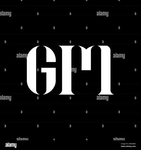 Gm G M Letter Logo Design Initial Letter Gm Uppercase Monogram Logo