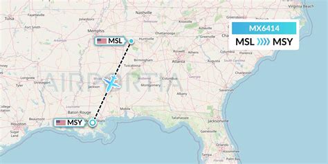 MX6414 Flight Status Breeze Airways Muscle Shoals To New Orleans MXY6414