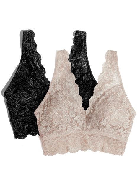 Signature Stretch Lace Bralette 2 Pack Stretch Lace Bralette