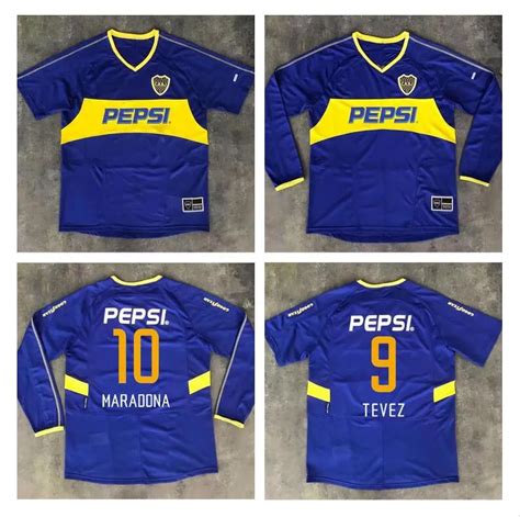 Vintage Long Sleeve Soccer Jersey For 2003 2004 Retro BOCA JUNIORS