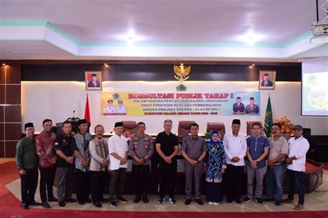 Konsultasi Publik Tahap I Penyusunan KLHS RPJPD RL Resmi Dibuka Bupati