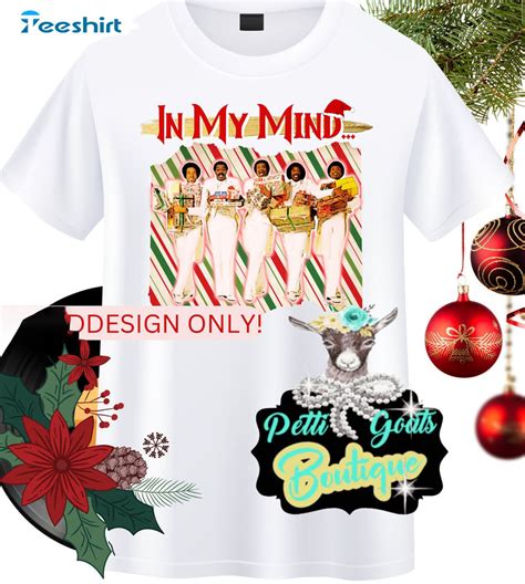 In My Mind Christmas Shirt, Temptations Christmas Crewneck Short Sleeve