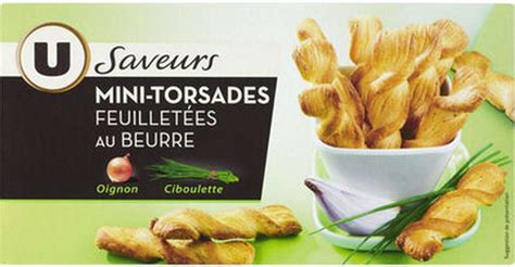 Mini Torsades Feuillet Es Au Beurre Oignon Et Ciboulette U Saveurs