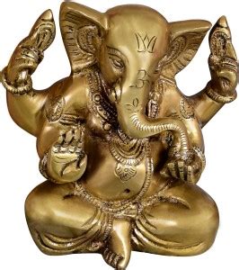 Creative Scluptor Brass Large Appu Ganesha Idol Showpiece Puja Home