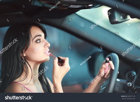 woman  car makeup images stock  vectors shutterstock