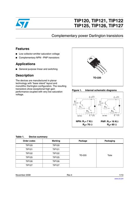 Tip Transistor Pinout Discount Sales Gbu Presnenskij Ru