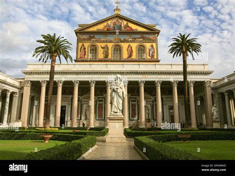 Papal Basilica Of St Paul Outside The Walls Hi Res Stock Photography