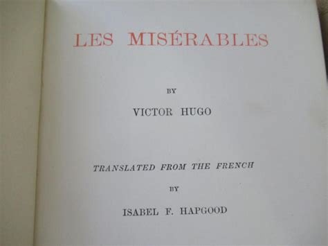 Bid Now Les Miserables Victor Hugo Vol1and2 1887 Translated Invalid Date Est