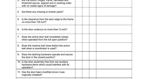 Annual Fire Door Inspection PDF Form FormsPal