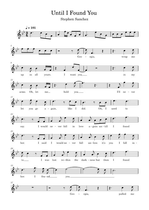 Until I Found You Stephen Sanchez Violin Solo Sheet Music For