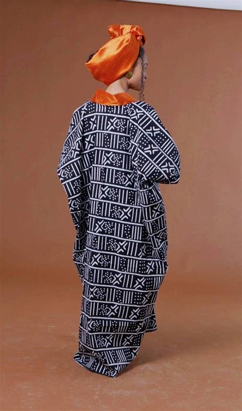 Bogolan African Women Boubou Rich Aunty Luxe Bubu Gandoura Boubou