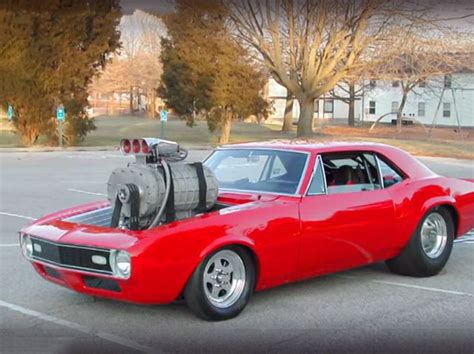 Watch The Original Footage Of This 68 Camaro With A Giant Blower Mcd