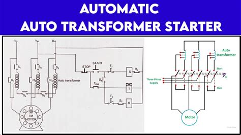 Automatic Auto Transformer Starter Control Circuit Diagram Explained In