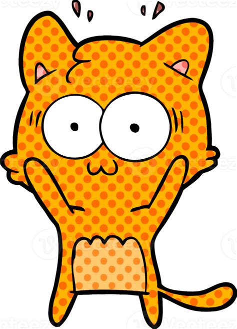 Gato Sorprendido De Dibujos Animados 44993353 Png