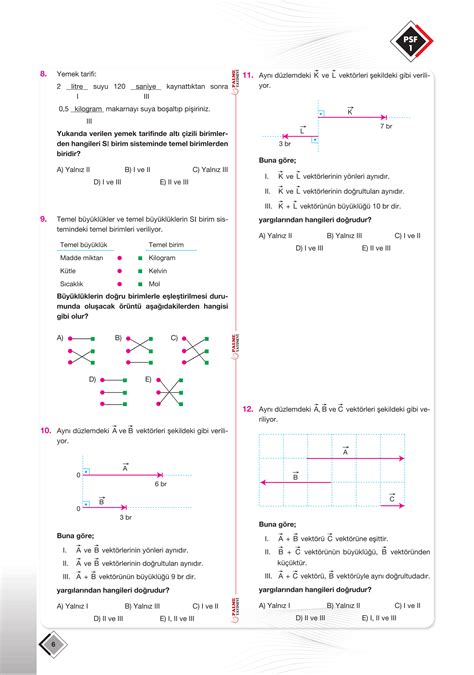 Tyt Fizik Psf Palme Soru F Y Palme Kurumsal Ba Ar Seti