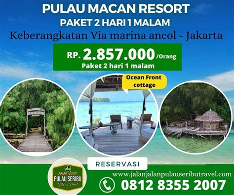 Pulau Macan Jalan Jalan Pulau Seribu Travel