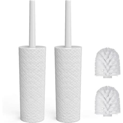 Lot De Brosses De Toilette Et Supports Avec Poign E En Plastique Et