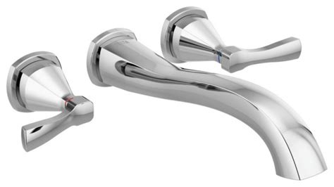 Delta Wall Mounted Tub Filler Chrome - Contemporary - Bathtub Faucets ...