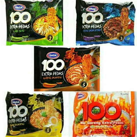 Jual Gaga 100 Extra Pedas Mie Instant Extra Hot Mie Goreng Habanero