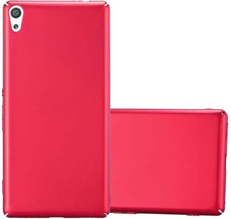 Cadorabo Hoesje Voor Sony Xperia Xa Ultra In Metaal Rood Hard Case