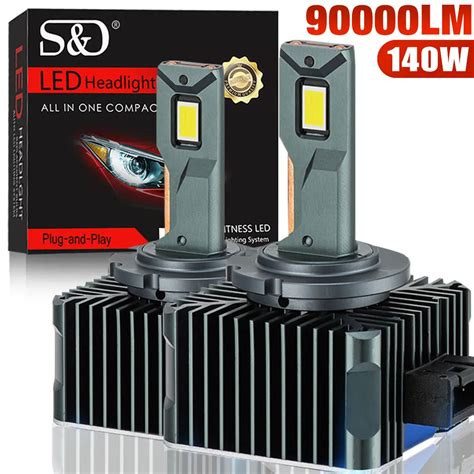 90000LM D3S LED D1S D2S D4S D5S D8S Led 140W Headlights HID D1R D2R D3R