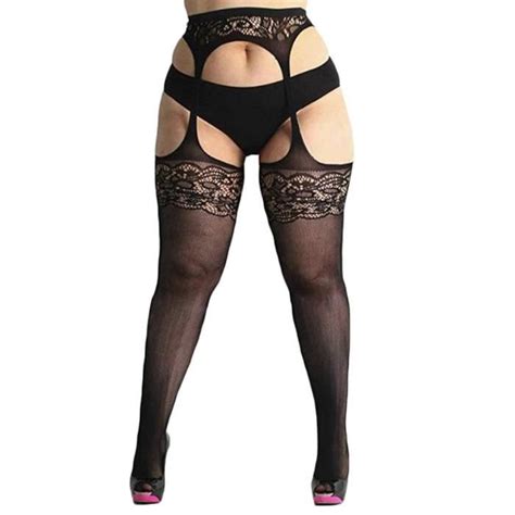 Nouveau Sexy femmes collants résille grande taille femmes sous vêtements érotique Lingerie