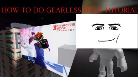 How To Gearless Dash In Roblox Parkour Youtube