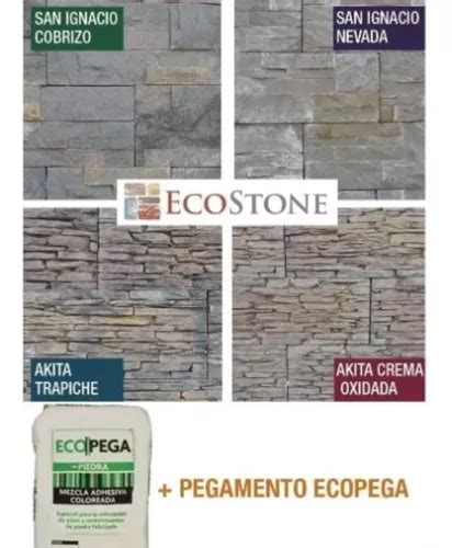 Revestimiento Simil Piedra Ecostone Pegamento Precio X M