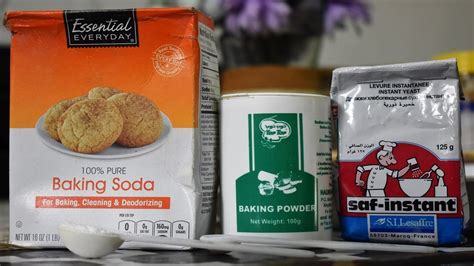 Learn The Difference Between Baking Soda And Baking Powder And Instant Yeast And Its Usages Youtube