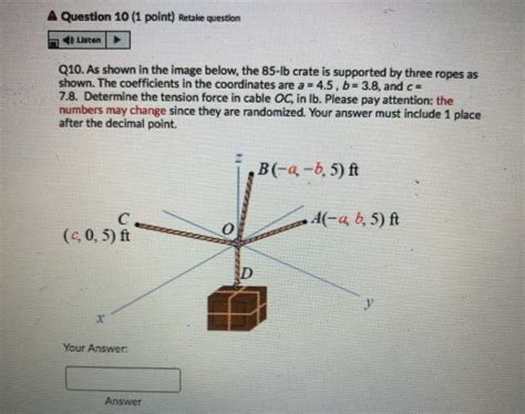 Solved A Question Point Retake Question Listen Q As Chegg