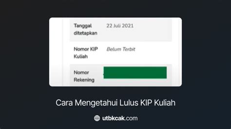 Cara Mengetahui Lulus Kip Kuliah Utbk Cak