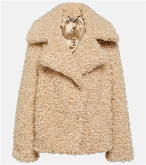 Oversized Teddy Coat In Beige Stella Mc Cartney Mytheresa