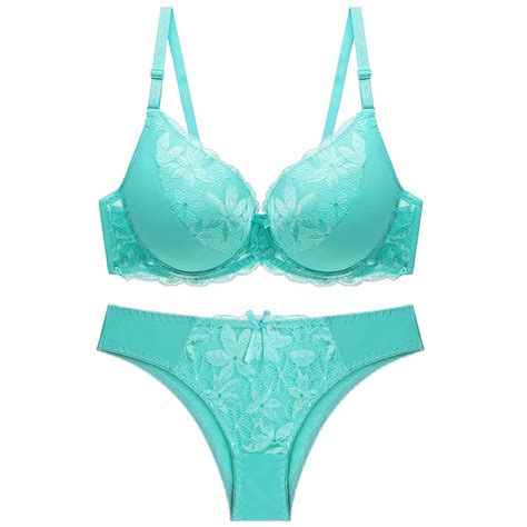 Women Sexy Lace Bra Panty Set Big Cup Brassiere Set Plus Size C C